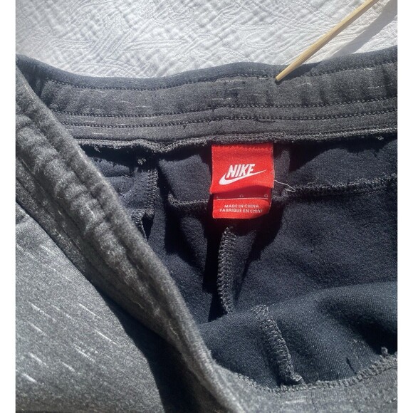 Nike Sweatpants Mens Size L Black Spec Tech Fleece Joggers Athleisure Slim Fit - Picture 7 of 16